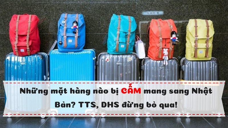 Những mặt hàng nào bị cấm mang sang Nhật Bản? TTS, DHS đừng bỏ qua!